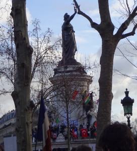 Place de la Republique flags